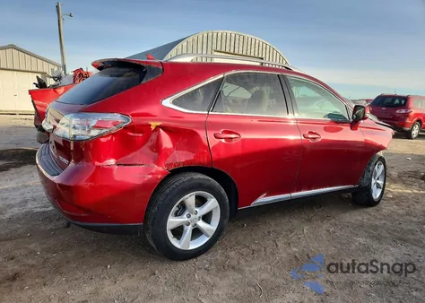 2010 Lexus Rx 350 из США, поврежденный, VIN 2T2BK1BA8AC077118
